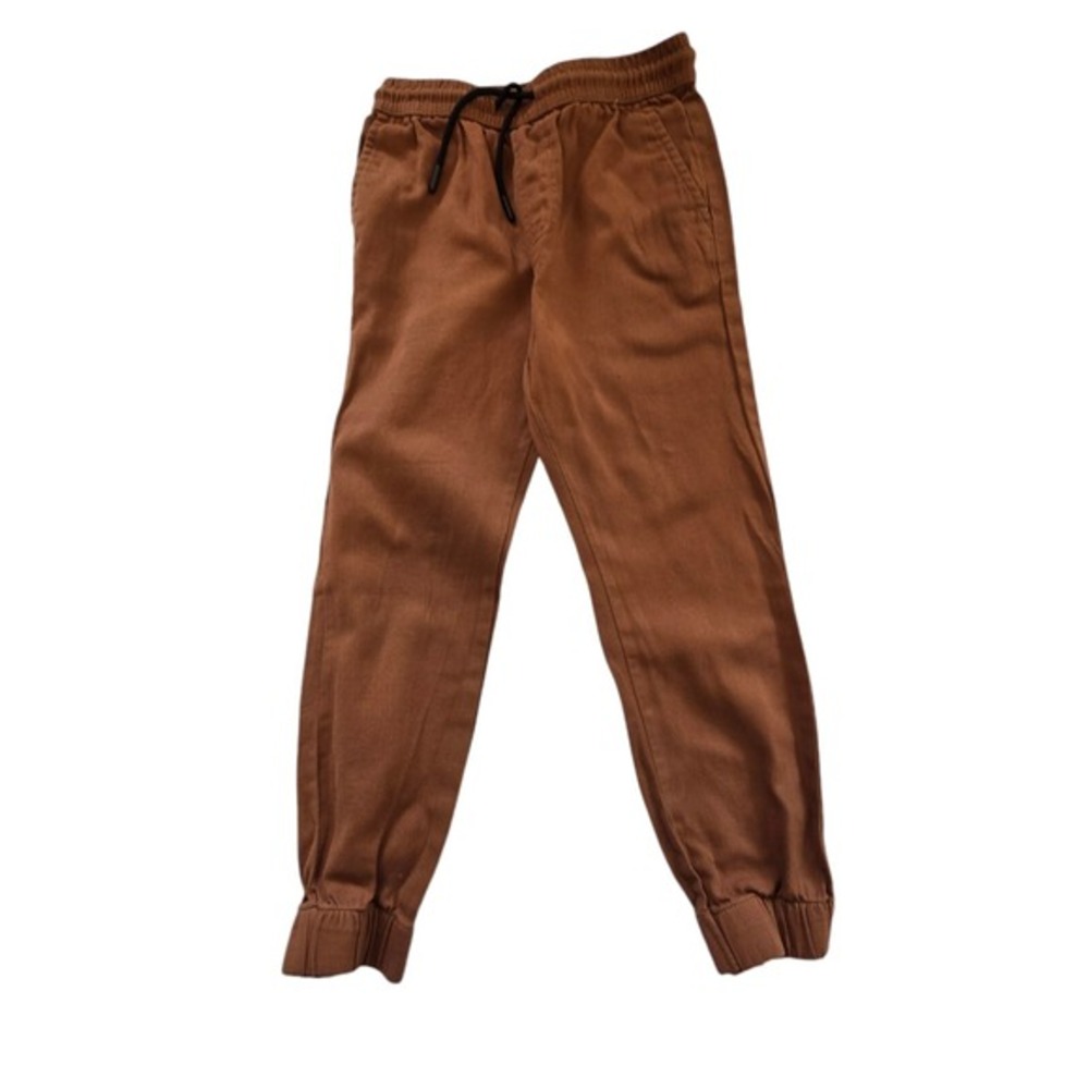 Nomad Craft+Flow Jogger Pants Boys Sz 10 Big Boy Dark Khaki Brown Utility Play